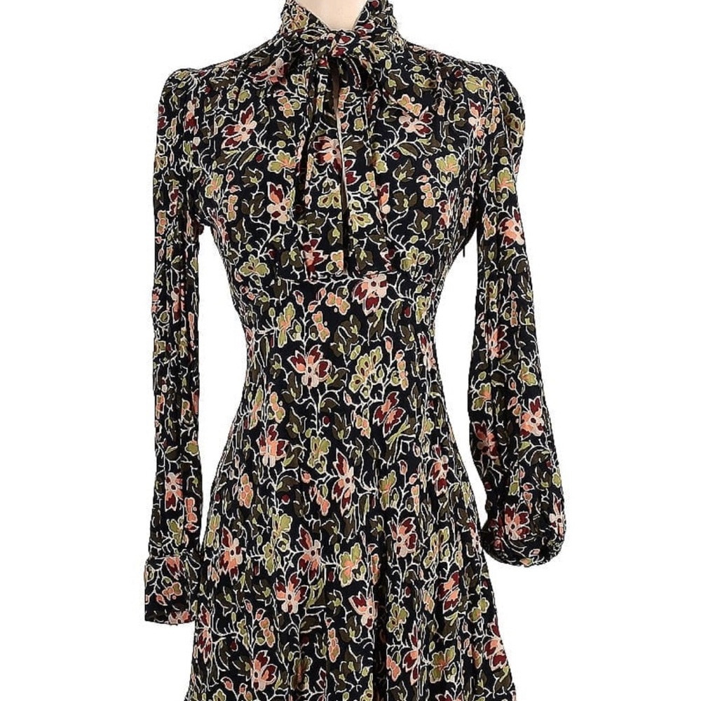 Zara, XS, casual neck tie dress